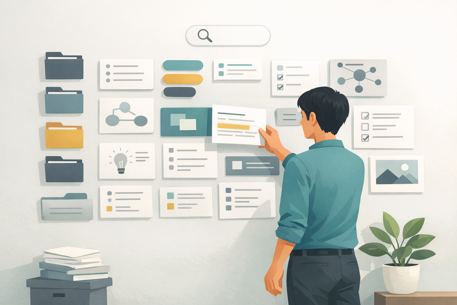 An organized personal knowledgebase with notes, structure, and fast retrieval.